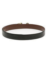 Load image into Gallery viewer, Men Black Textured Leather Belt