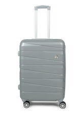 Load image into Gallery viewer, Unisex Grey Textured Hard-Sided Size Trolley Bag