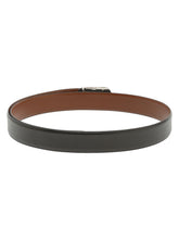 Load image into Gallery viewer, Men Black Textured Leather Belt