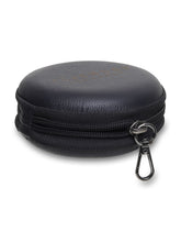 Load image into Gallery viewer, Unisex Black Solid Leather Zipper Headphone Case- Clearance sale