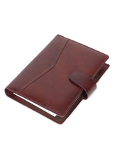 Load image into Gallery viewer, Unisex Brown Textured Leather Mounted Diary & Planner