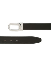 Load image into Gallery viewer, Men Black Textured Leather Belt