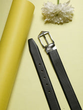 Load image into Gallery viewer, Men Black & Brown Reversible Genuine Leather Belt