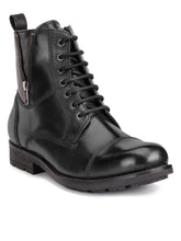 Load image into Gallery viewer, teakwood-genuine-leather-mens-boots-sh-mj-31-zed-black