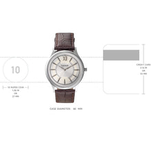 Load image into Gallery viewer, Teakwood leather Silver Men Analog Watch