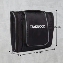 Load image into Gallery viewer, Teakwood Leathers Unisex Black Solid Toiletry Kit