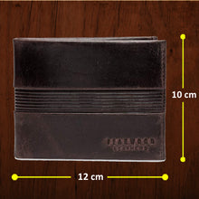 Load image into Gallery viewer, Teakwood Genuine Leather Brown Colour Two Fold Wallet