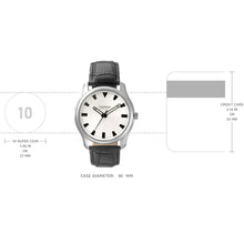 Load image into Gallery viewer, Teakwood leather Silver Men Analog Watch