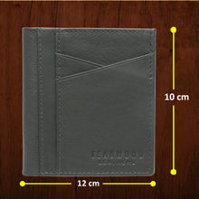 Load image into Gallery viewer, Teakwood Men Genuine Leather Bi Fold Wallet (Grey)