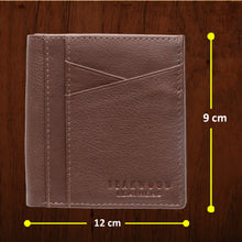 Load image into Gallery viewer, Teakwood Men Genuine Leather Bi Fold Wallet (TAN)