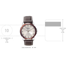 Load image into Gallery viewer, Teakwood leather Silver Men Analog Watch