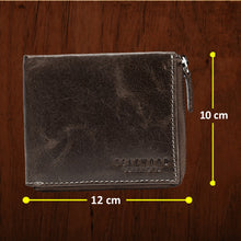 Load image into Gallery viewer, Teakwood Genuine Leathers Men Brown Solid Zip Around Wallet