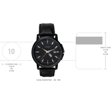 Load image into Gallery viewer, Teakwood Leather Black Men's Analog Watch