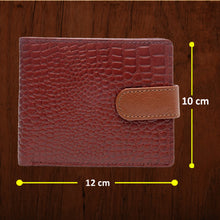 Load image into Gallery viewer, Teakwood Unisex Genuine Leather Tan Bi Fold RFID Solid Wallet
