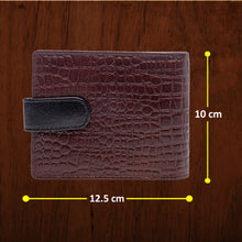 Load image into Gallery viewer, Teakwood Unisex Genuine Leather Brown Bi Fold RFID Solid Wallet