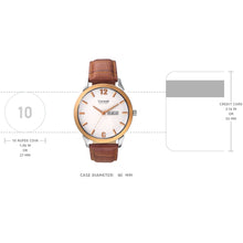 Load image into Gallery viewer, Teakwood leather Silver Men Analog Watch