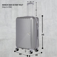 Load image into Gallery viewer, Teakwood Unisex Silver Trolley Bag - Large