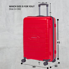 Load image into Gallery viewer, Teakwood Red Trolley Bag