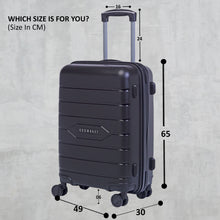 Load image into Gallery viewer, Teakwood Black Trolley Bag