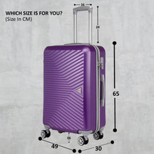 Load image into Gallery viewer, Teakwood Unisex Purple Trolley Bag - Large