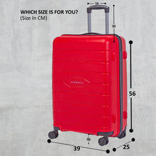 Load image into Gallery viewer, Teakwood Red Trolley Bag