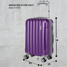 Load image into Gallery viewer, Teakwood Unisex Purple Trolley Bag - Large
