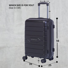 Load image into Gallery viewer, Teakwood Black Trolley Bag