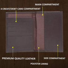 Load image into Gallery viewer, Teakwood Genuine Leather Wallet - Brown