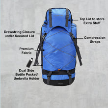 Load image into Gallery viewer, Teakwood Genuine Polyester Rucksacks - Blue