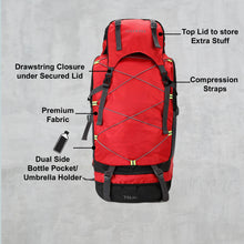 Load image into Gallery viewer, Teakwood Genuine Polyester Rucksacks - Red