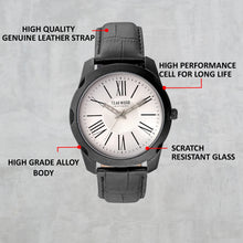 Load image into Gallery viewer, Teakwood leather Black Men Analog Watch