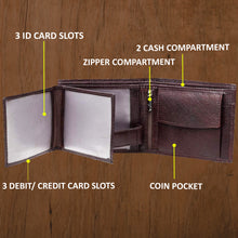 Load image into Gallery viewer, Teakwood Genuine Leather Wallet