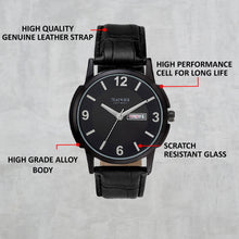 Load image into Gallery viewer, Teakwood Leather Black Men's Analog Watch