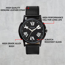 Load image into Gallery viewer, Teakwood Leather Black Men's Analog Watch