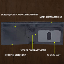 Load image into Gallery viewer, Teakwood Genuine Leather Black Colour Money Clip