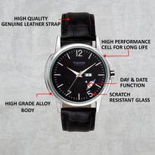 Load image into Gallery viewer, Teakwood Leather Black Men's Analog Watch