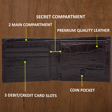Load image into Gallery viewer, Teakwood Unisex Genuine Leather Wallet