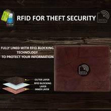 Load image into Gallery viewer, Teakwood Men Genuine Leather Brown Solid Bi fold Wallet