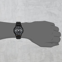Load image into Gallery viewer, Teakwood Leather Black Men's Analog Watch