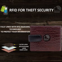 Load image into Gallery viewer, Teakwood Unisex Genuine Leather Brown Bi Fold RFID Solid Wallet