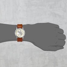 Load image into Gallery viewer, Teakwood Leather Tan Men's Analog Watch