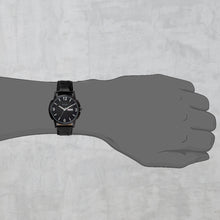 Load image into Gallery viewer, Teakwood Leather Black Men's Analog Watch