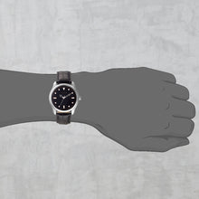 Load image into Gallery viewer, Teakwood leather Silver Men Analog Watch