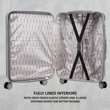 Load image into Gallery viewer, Teakwood Unisex Silver Trolley Bag - Large