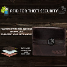 Load image into Gallery viewer, Teakwood Genuine Leather Brown Colour Two Fold Wallet