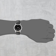 Load image into Gallery viewer, Teakwood leather Silver Men Analog Watch