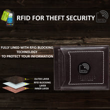 Load image into Gallery viewer, Teakwood Genuine Leather Men Coffee Brown Solid Two Fold Leather Wallet