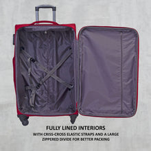 Load image into Gallery viewer, Teakwood Red Soft Sided Trolley Bag (Large)