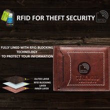 Load image into Gallery viewer, Teakwood Genuine Leather Men Antique Brown Solid Two Fold Leather Wallet