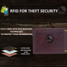 Load image into Gallery viewer, Teakwood Genuine Leather Brown Wallet